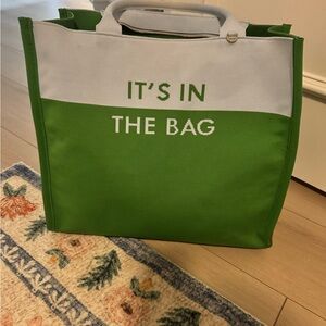 Kate Spade Canvas Tote Bag "It's In The Bag"